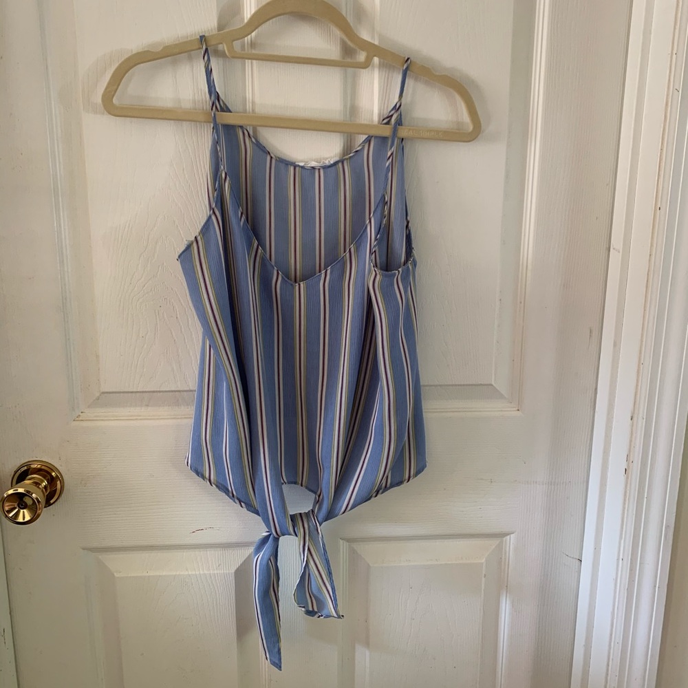 Parina tie front crop cami blouse.
